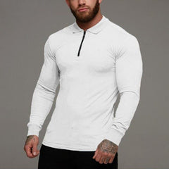 T-Shirt Men - Long Sleeve Polo Styles Shirt - Aniron Shop