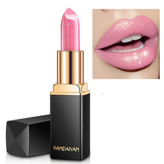 Shiny Metallic Lipstick Pearlescent Color