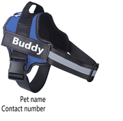 Personalized Dog Harness NO PULL Reflective Breathable Adjustable Pet Harness Vest