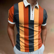 Stripes Style Men's Striped Polo Shirt - Classic and Trendy