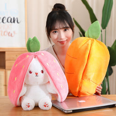 Carrot and Strawberry Turn Into Rabbit Toy For Girls