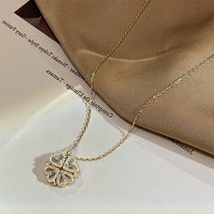 Cute Retro Heart-Shaped Pendant Necklace - Aniron Shop
